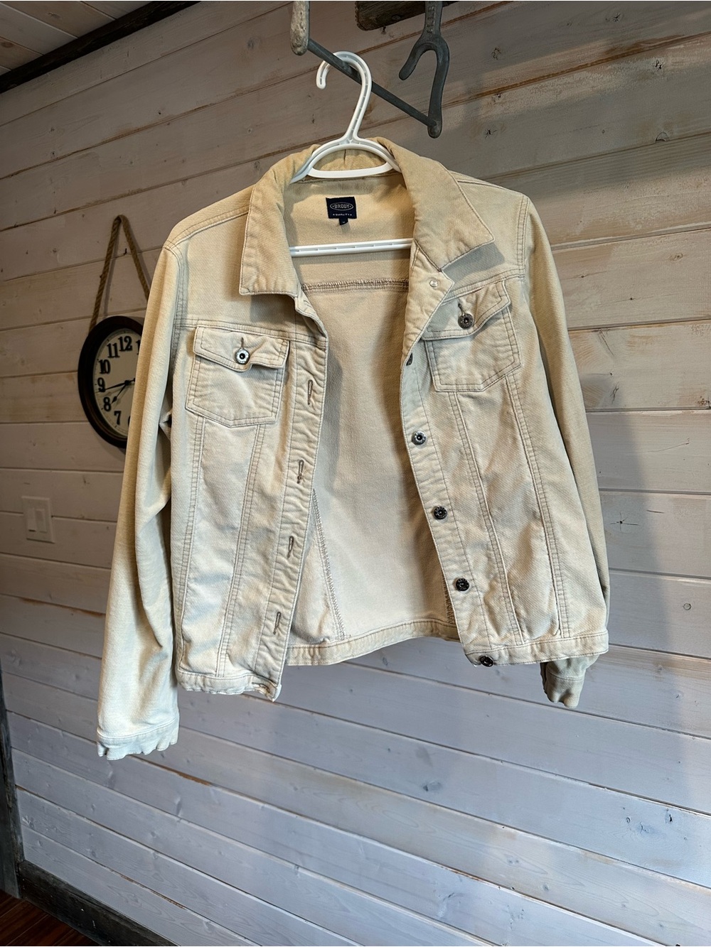 Brody | Cream Y2K Style Soft Corduroy Jacket